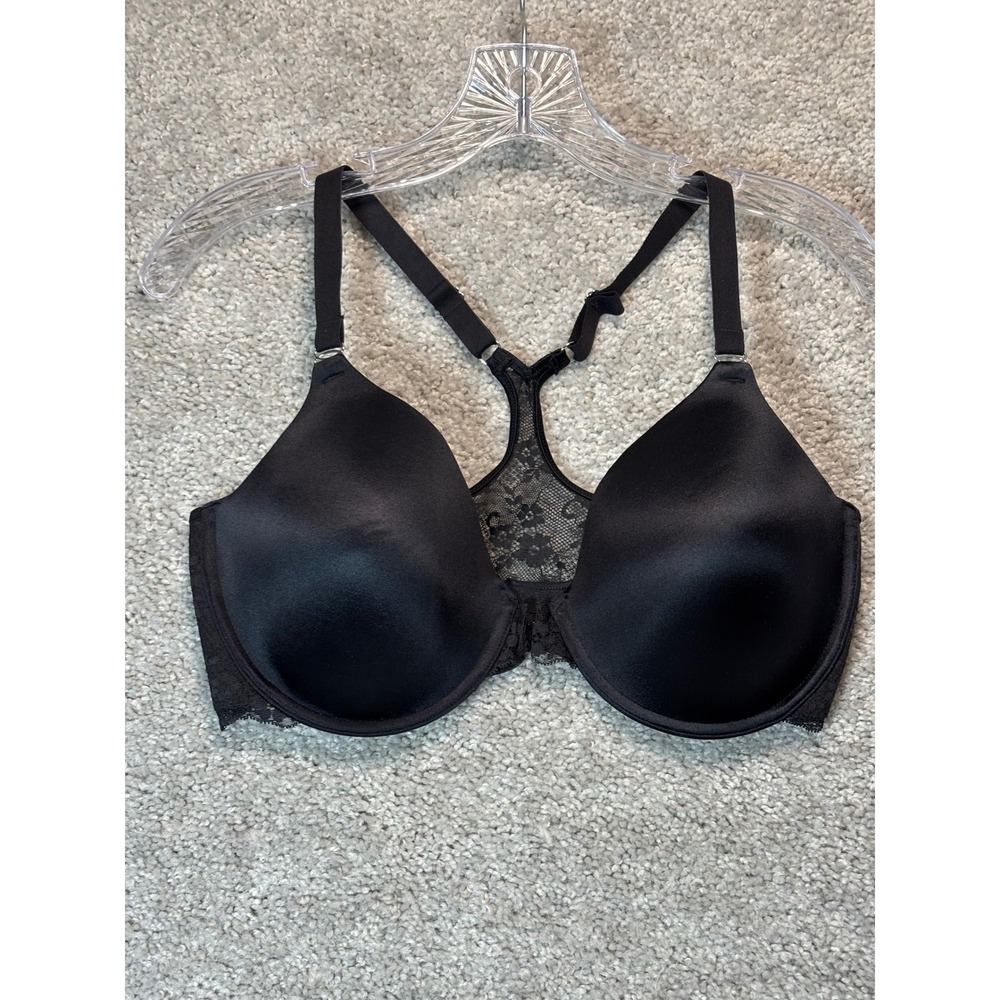 Maidenform 07112 Black Lace Racerback Front Close Underwire Bra‎ Mens 36DD